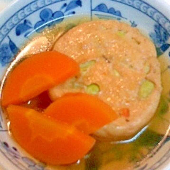 枝豆がんもとニンジンの煮もの